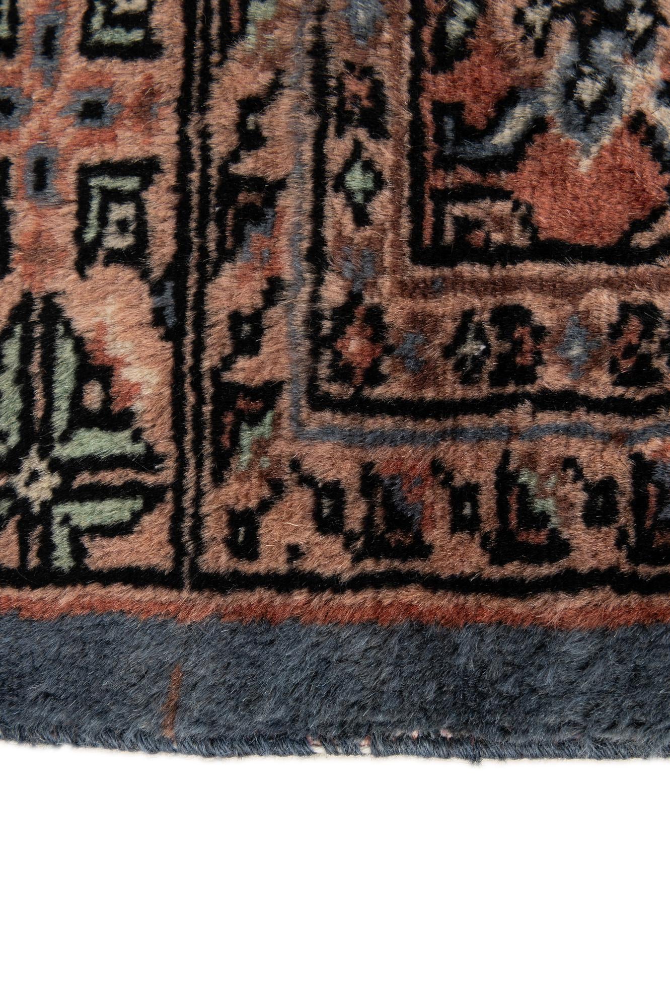 4' 4 x 6' 1 Hand Knotted Bokhara Wool Rug