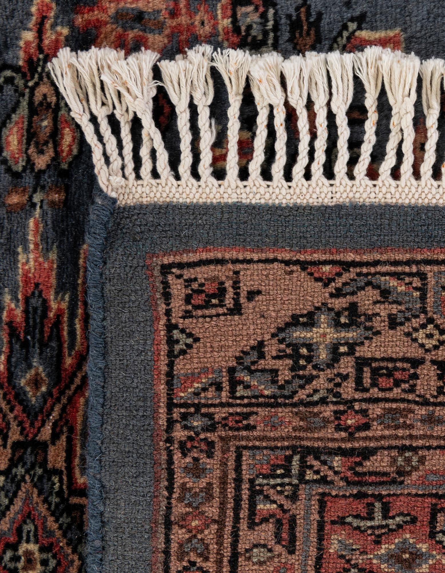4' 3 x 5' 7 Hand Knotted Bokhara Oriental Wool Rug