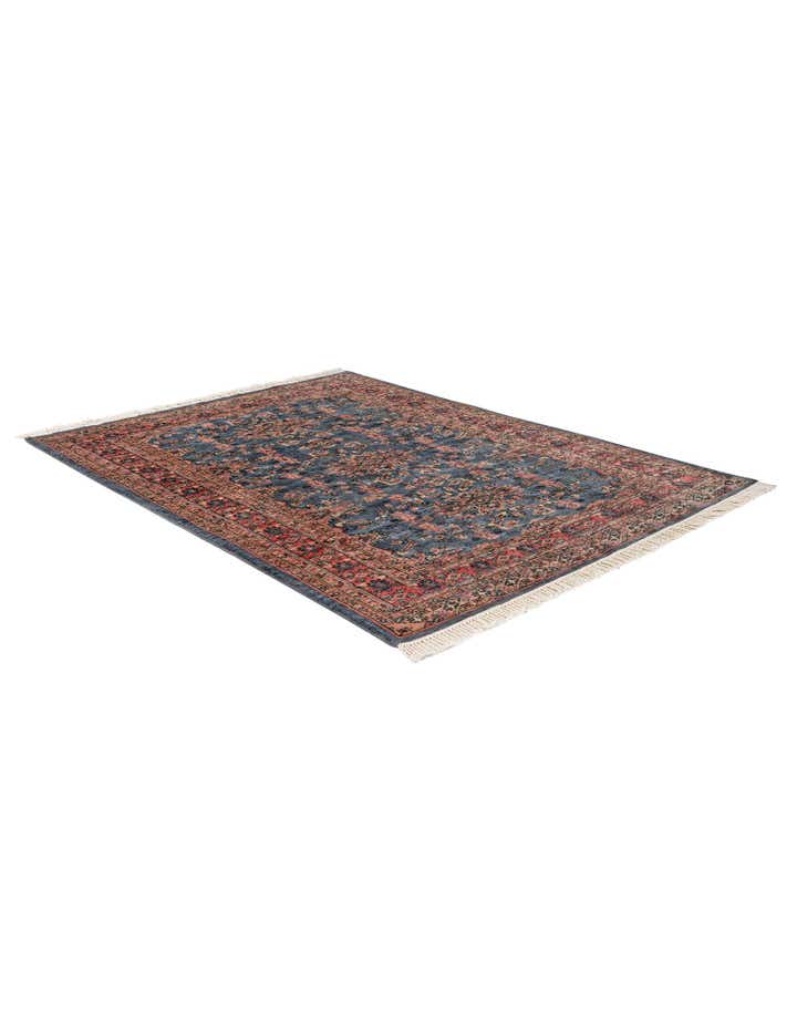 4' 3 x 5' 7 Hand Knotted Bokhara Oriental Wool Rug
