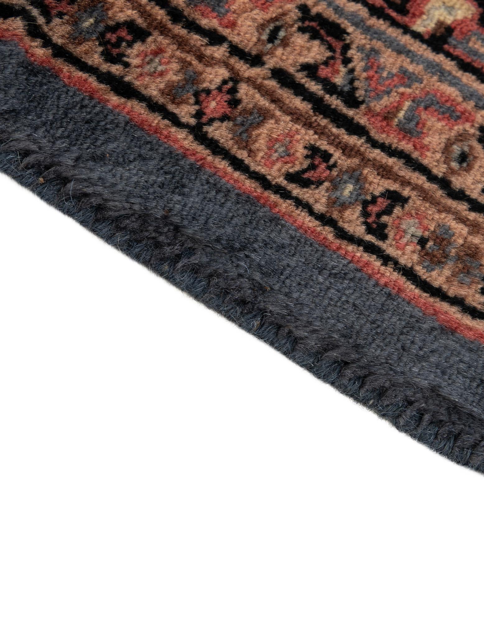 4' 3 x 5' 7 Hand Knotted Bokhara Oriental Wool Rug