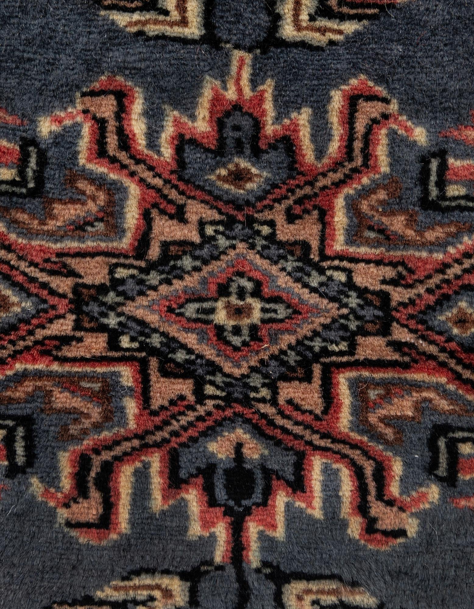 4' 3 x 5' 7 Hand Knotted Bokhara Oriental Wool Rug