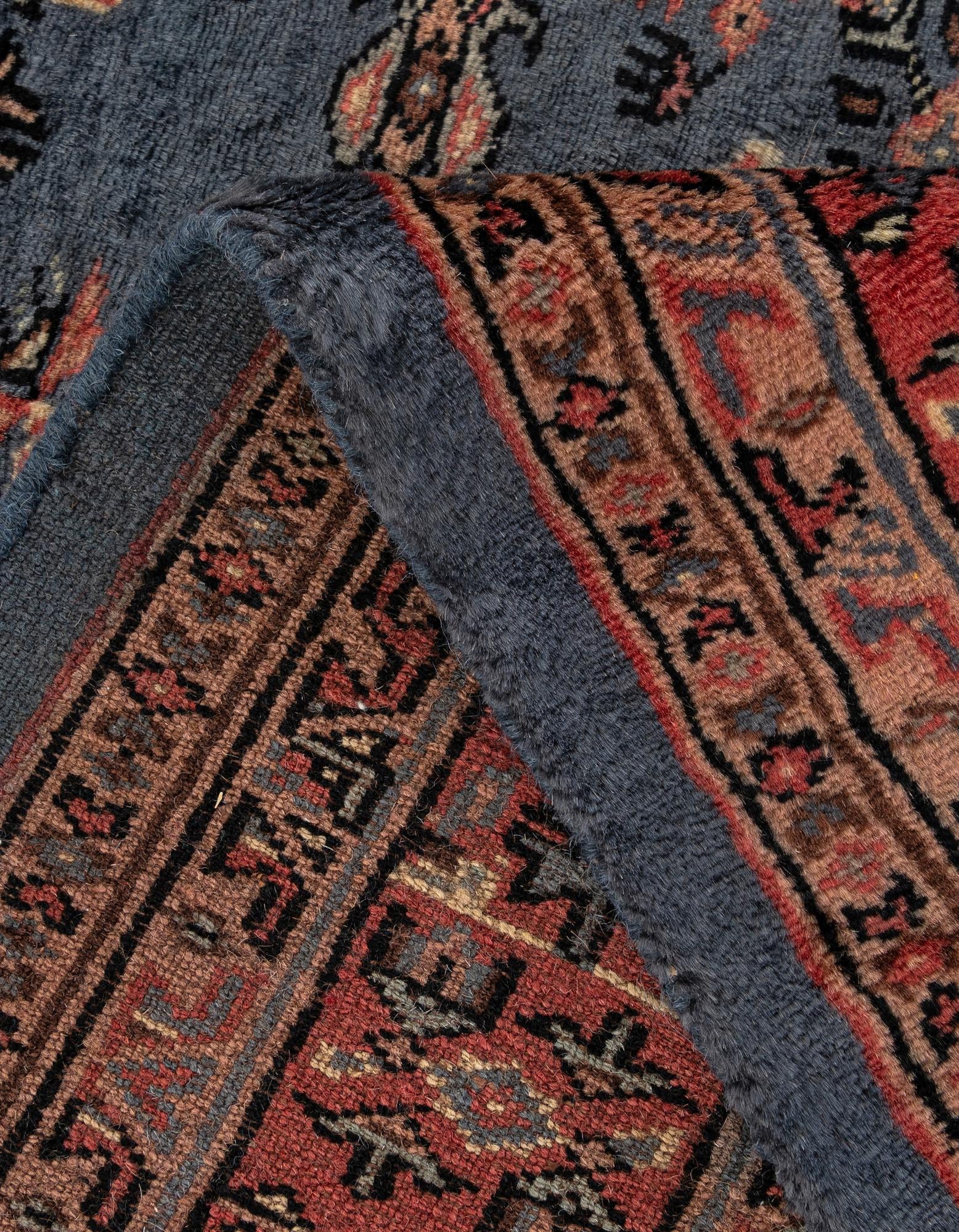 4' 3 x 5' 7 Hand Knotted Bokhara Oriental Wool Rug