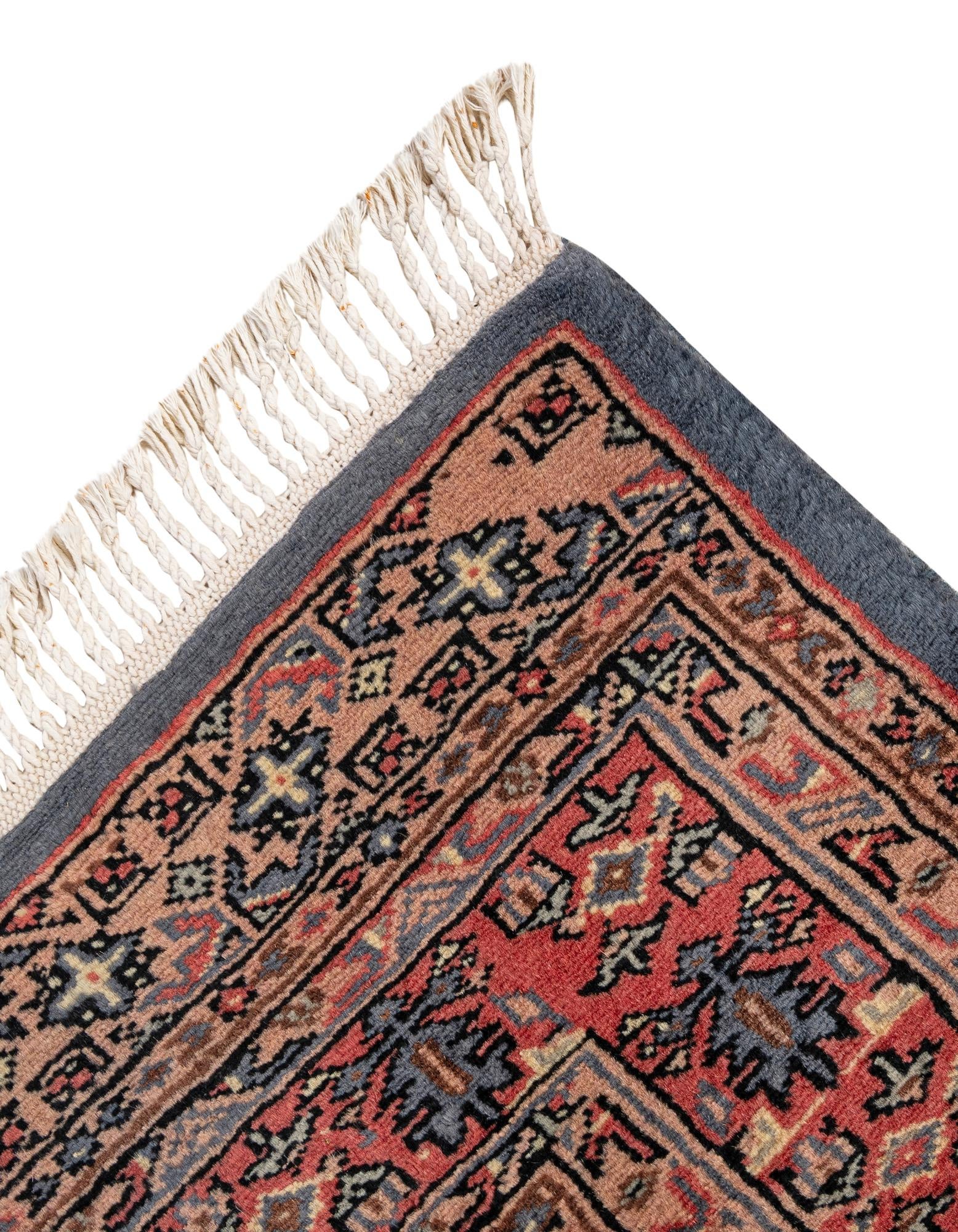 4' 3 x 5' 7 Hand Knotted Bokhara Oriental Wool Rug
