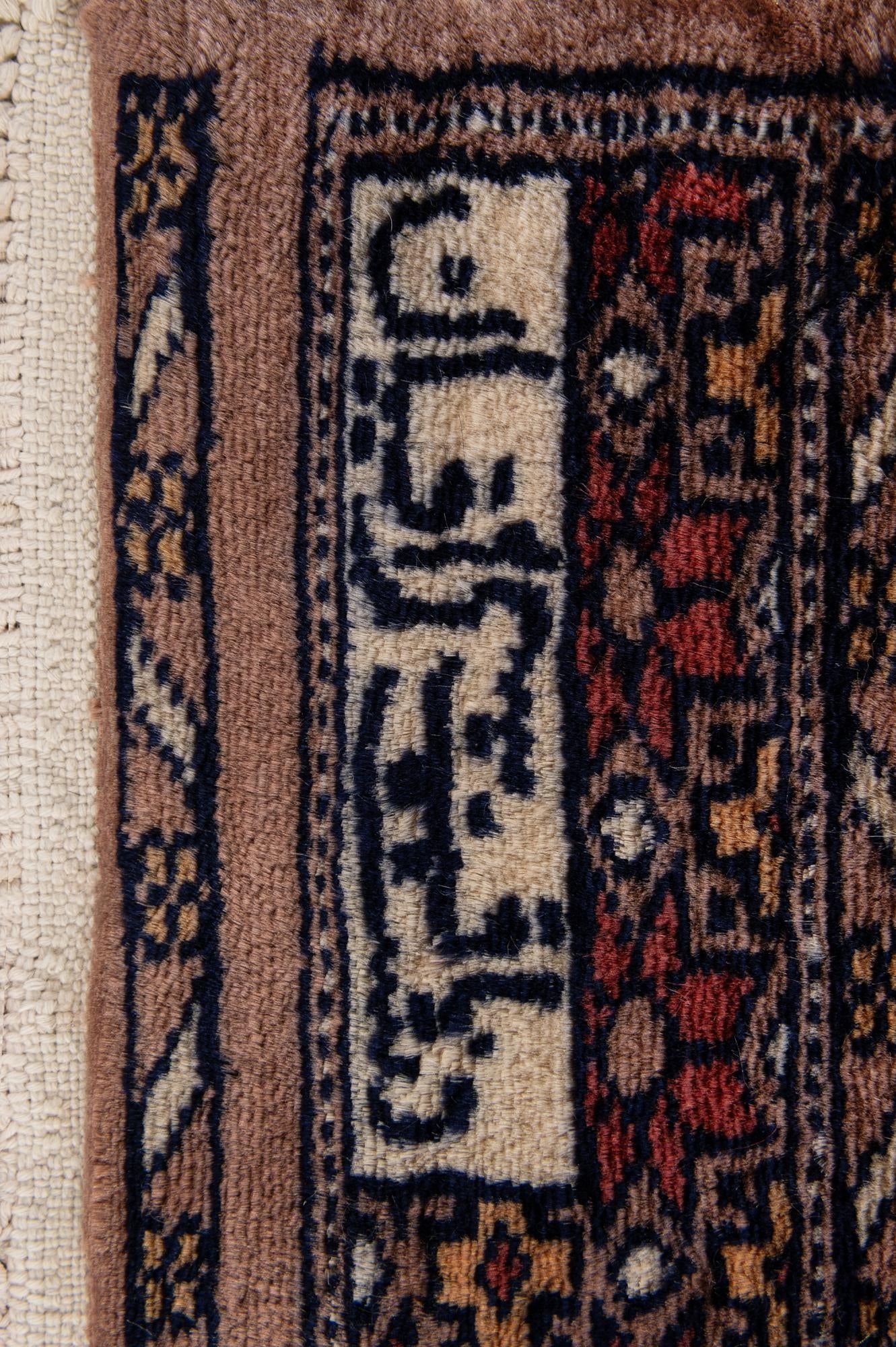 4' 2 x 6' 2 Hand Knotted Bokhara Oriental Wool Rug