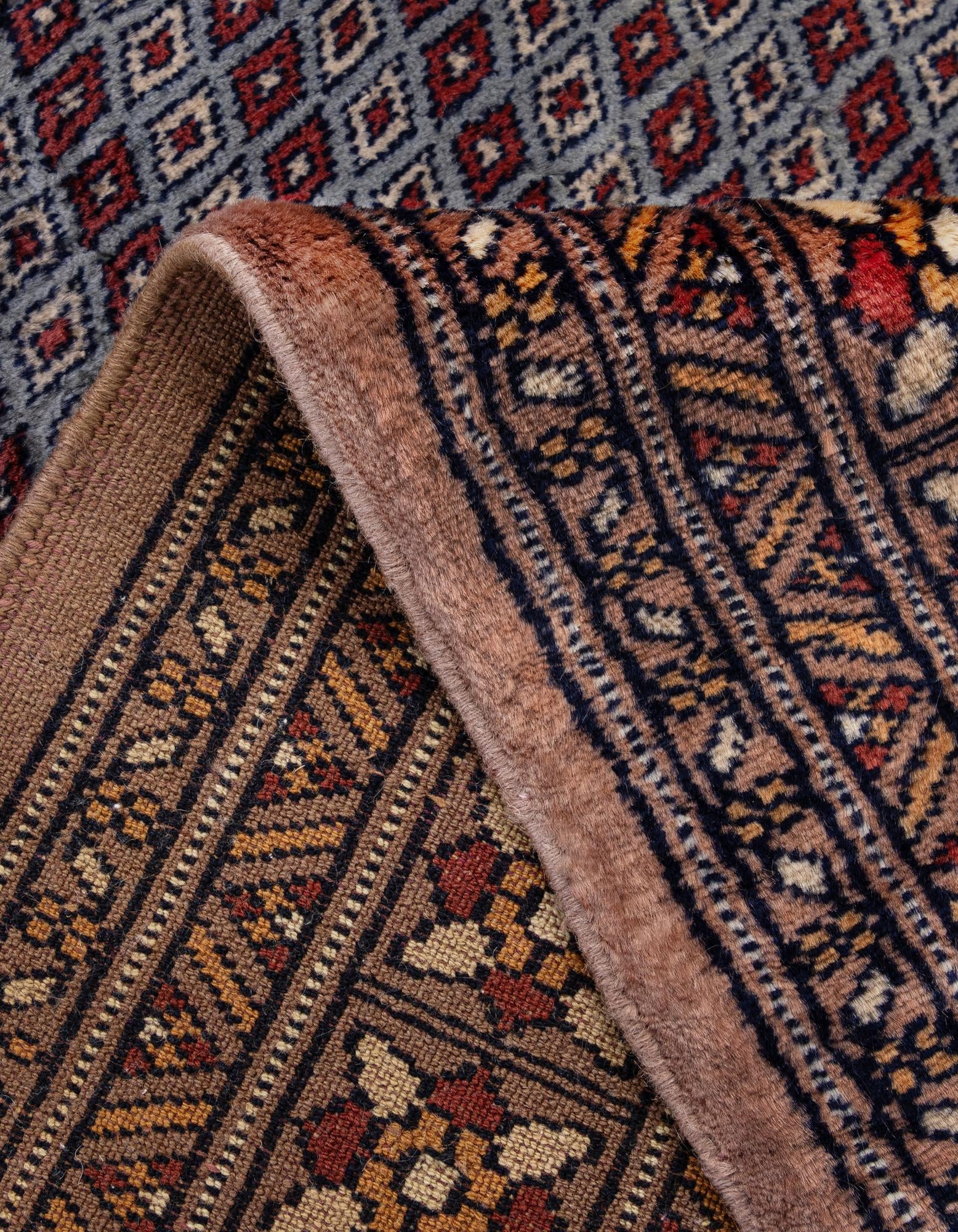 4' 2 x 6' 2 Hand Knotted Bokhara Oriental Wool Rug