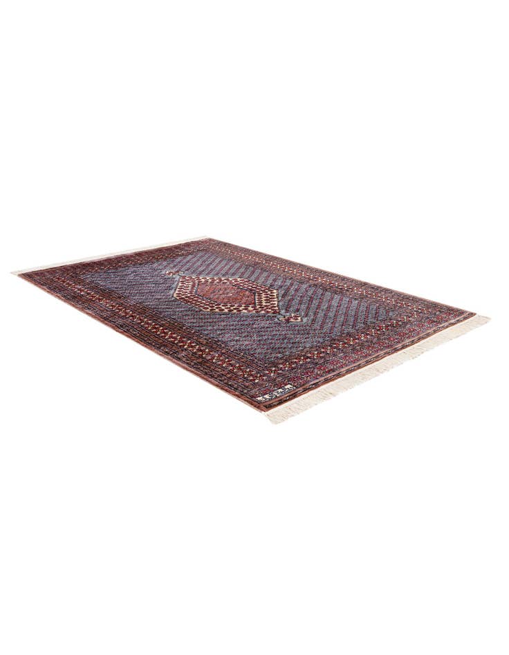 Detail image of 4' 2 x 6' 2 Hand Knotted Bokhara Oriental Wool Rug