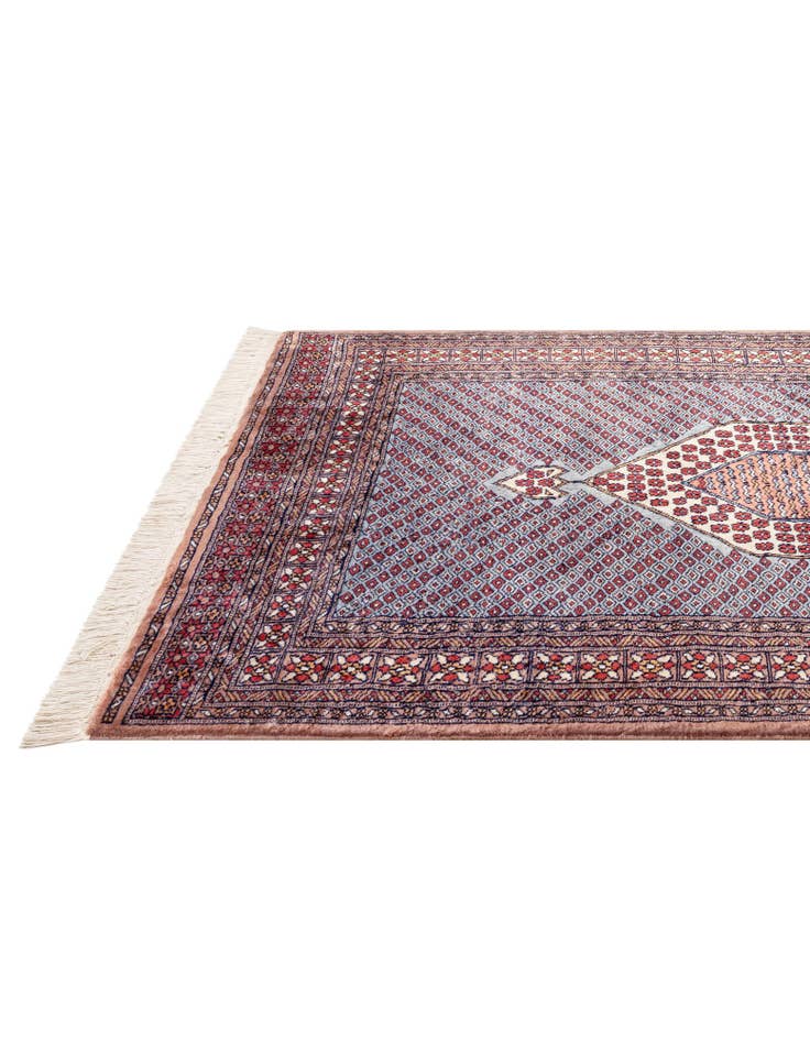 Detail image of 4' 2 x 6' 2 Hand Knotted Bokhara Oriental Wool Rug