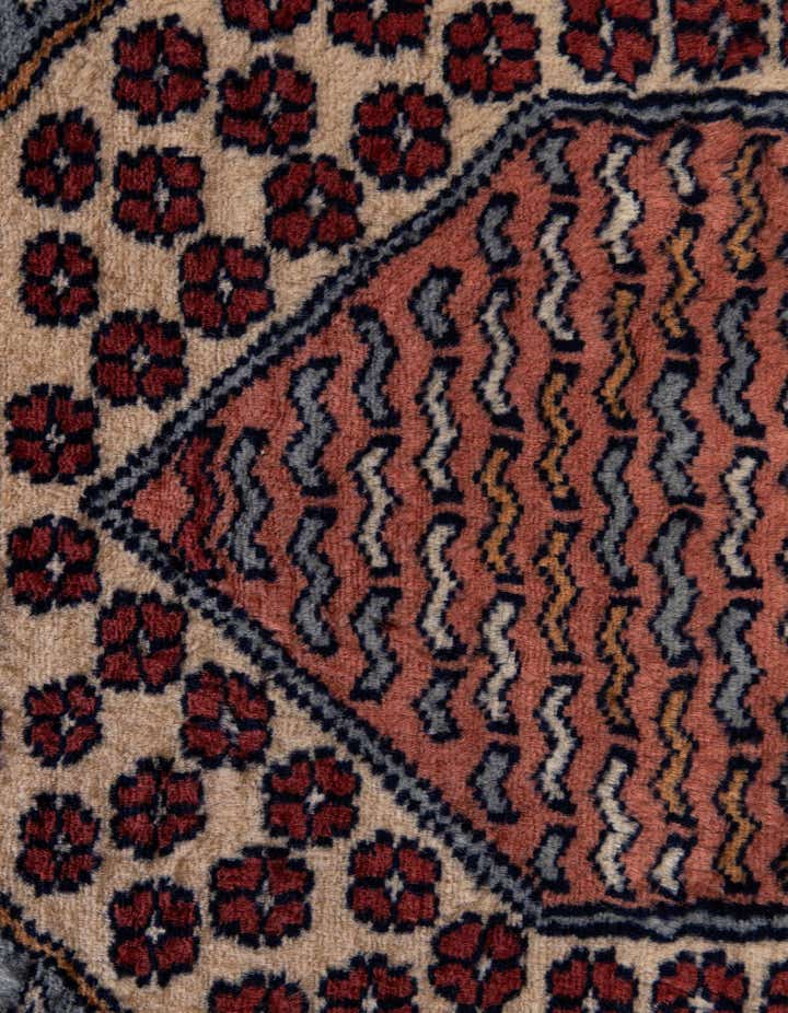 4' 2 x 6' 2 Hand Knotted Bokhara Oriental Wool Rug
