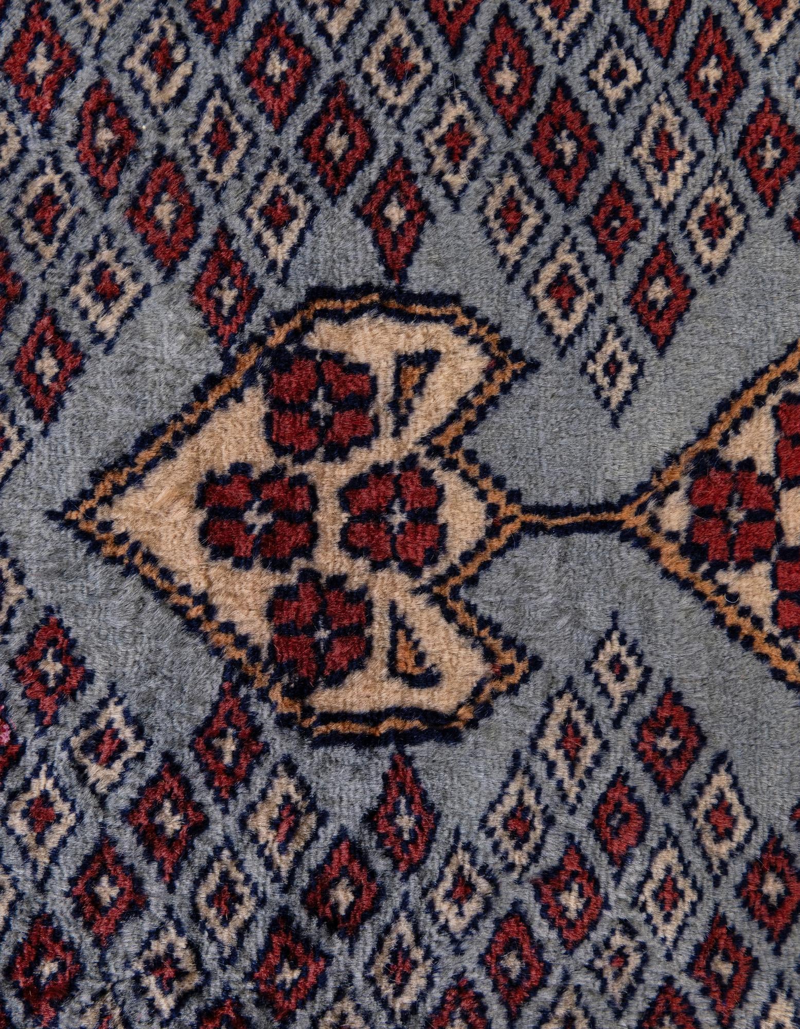 4' 2 x 6' 2 Hand Knotted Bokhara Oriental Wool Rug