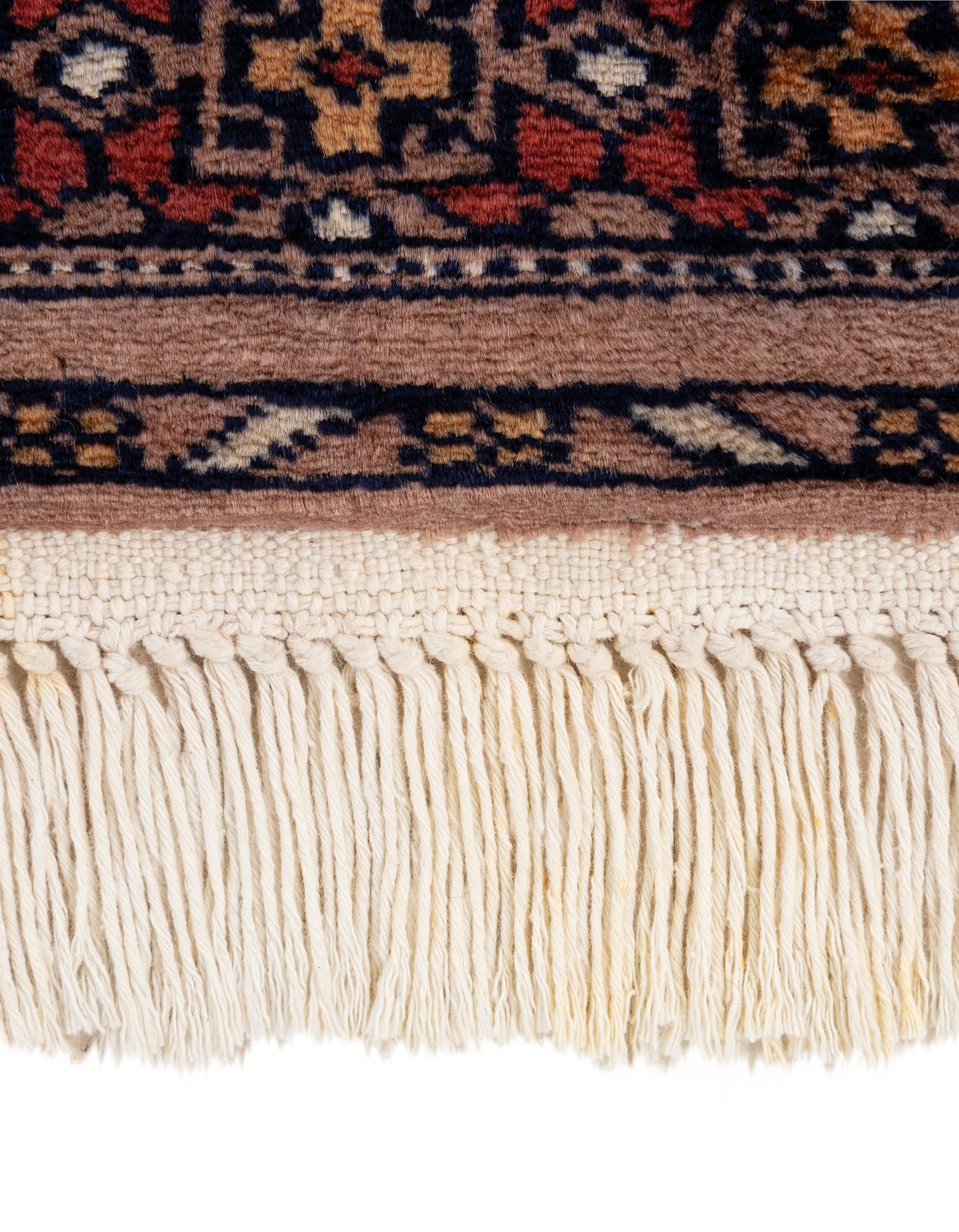 4' 2 x 6' 2 Hand Knotted Bokhara Oriental Wool Rug