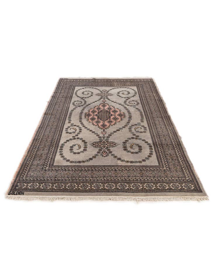 Detail image of 4' x 6' 4 Hand Knotted Bokhara Wool Rug