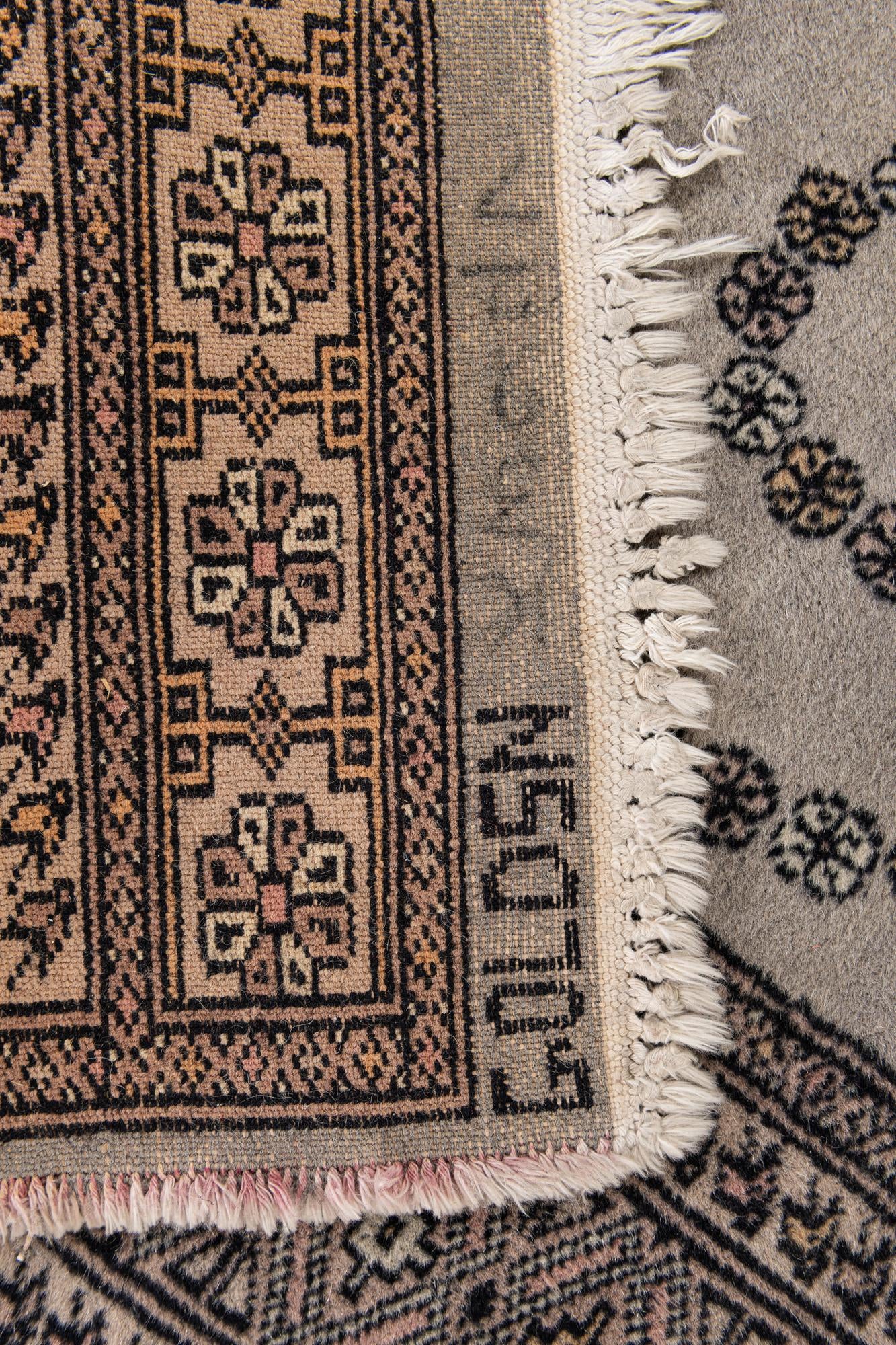 4' x 6' 4 Hand Knotted Bokhara Wool Rug