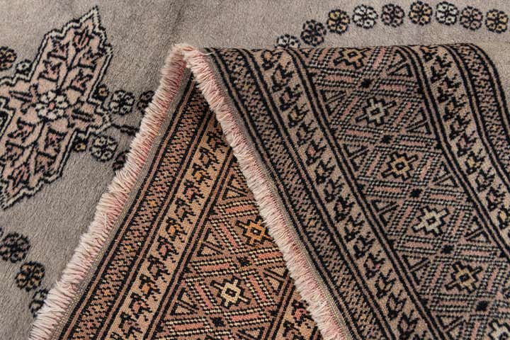 4' x 6' 4 Hand Knotted Bokhara Wool Rug