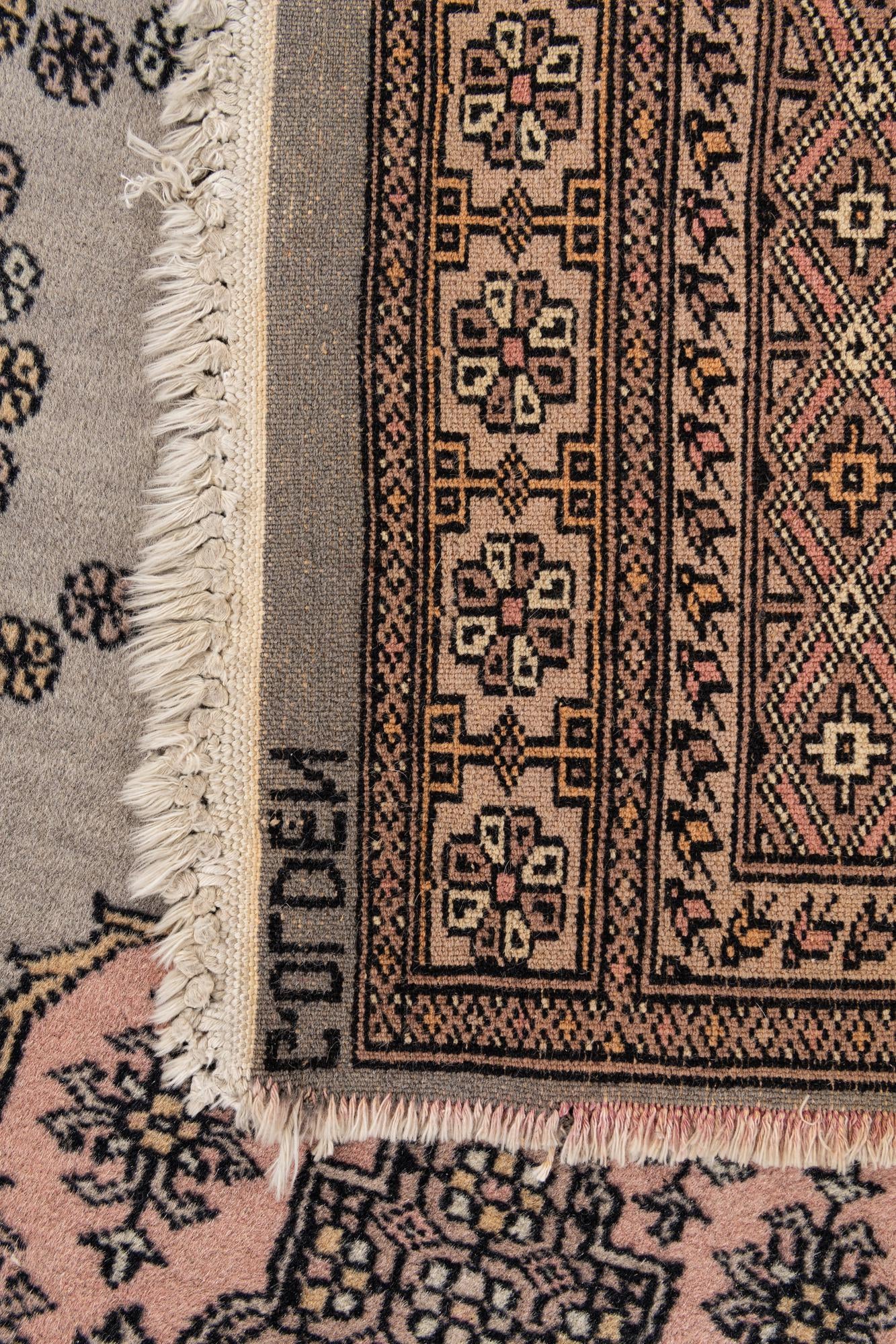 4' x 6' 4 Hand Knotted Bokhara Wool Rug
