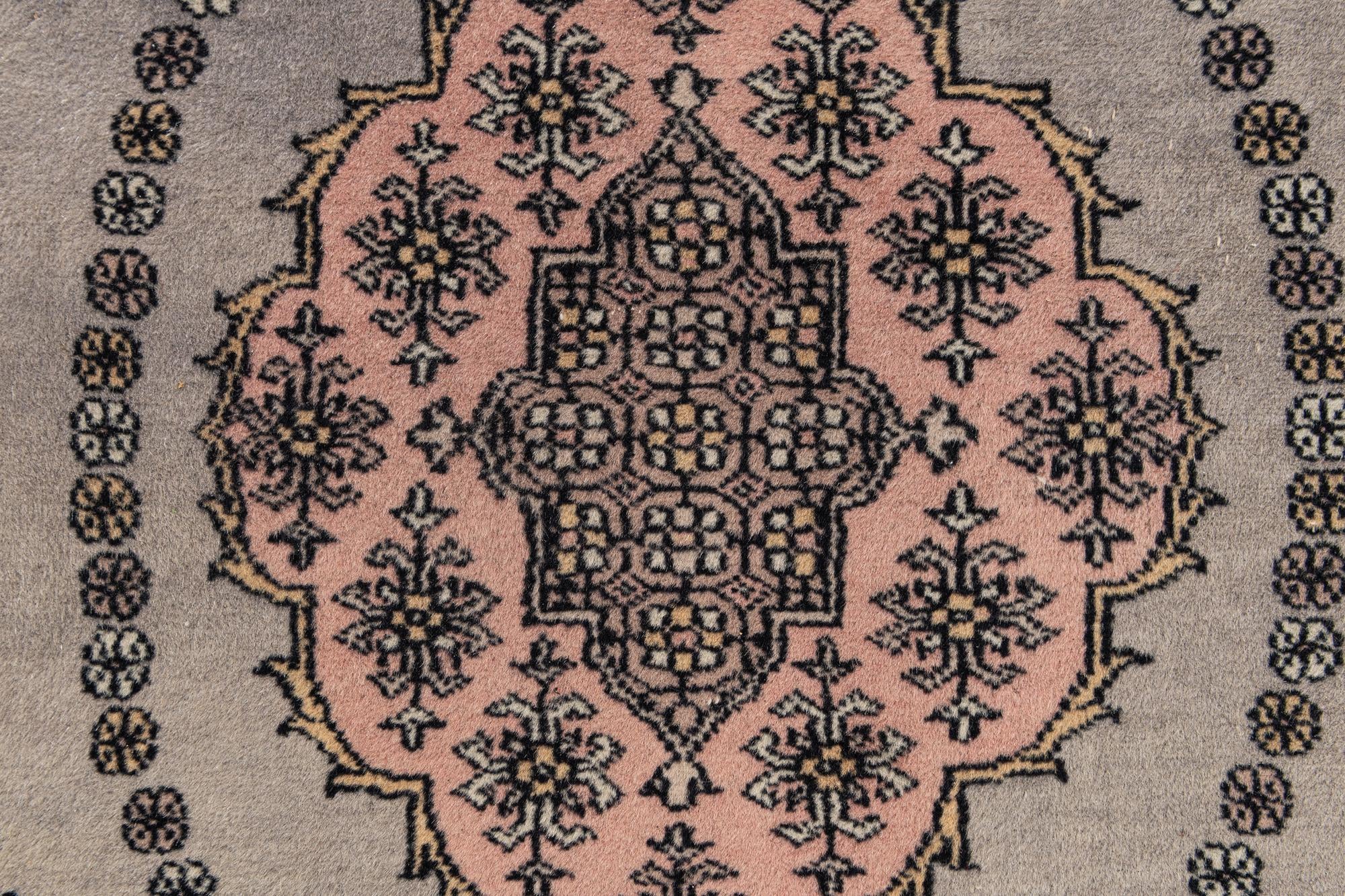 4' x 6' 4 Hand Knotted Bokhara Wool Rug