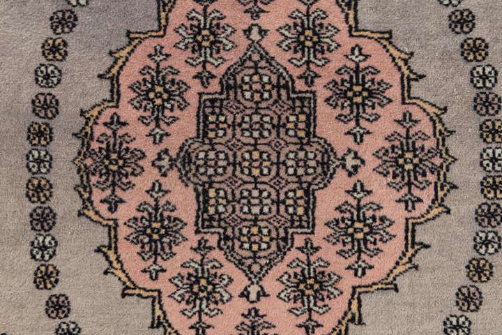 4' x 6' 4 Hand Knotted Bokhara Wool Rug