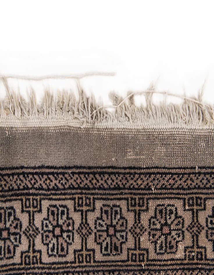 Detail image of 4' x 6' 4  Hand Knotted Bokhara Wool Rug