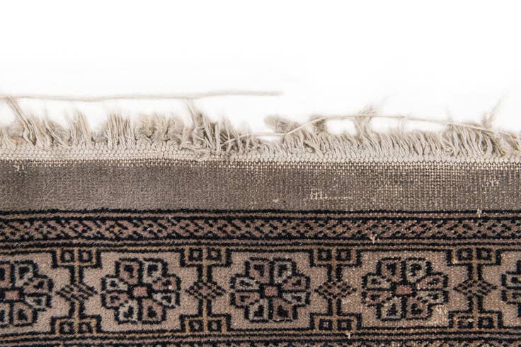 Detail image of 4' x 6' 4 Hand Knotted Bokhara Wool Rug