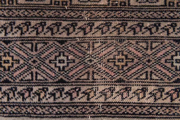 4' x 6' 4 Hand Knotted Bokhara Wool Rug