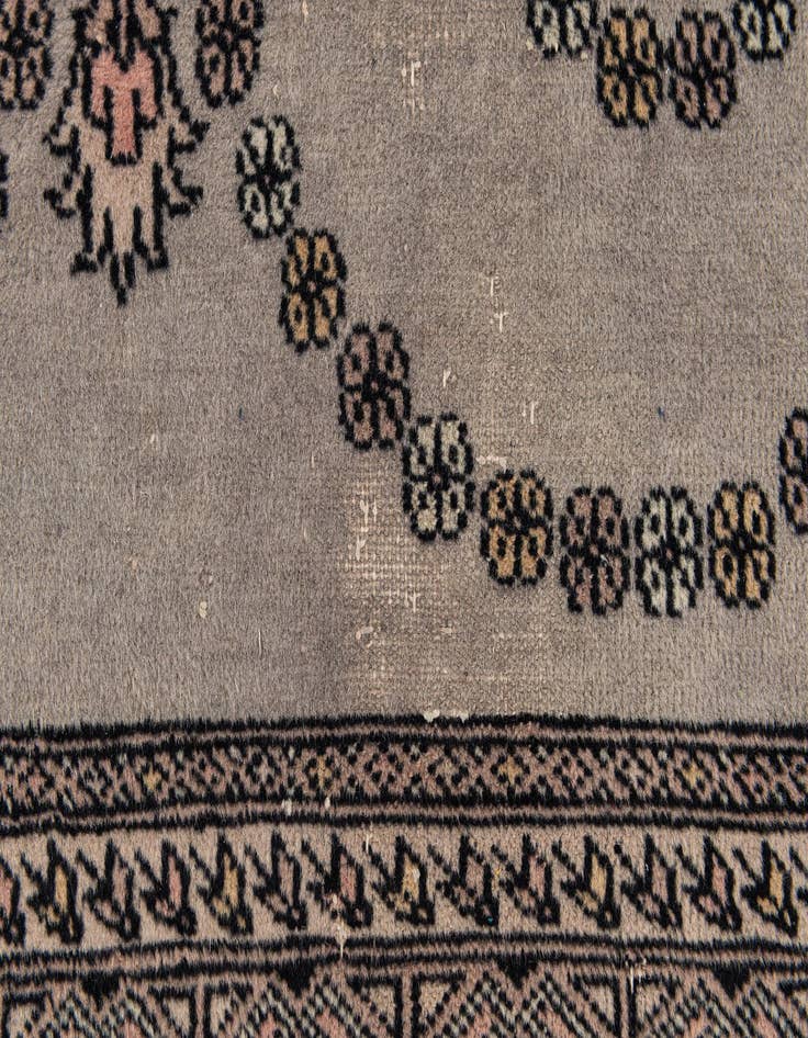 Detail image of 4' x 6' 4  Hand Knotted Bokhara Wool Rug
