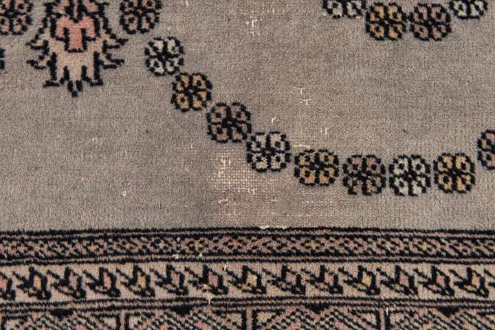 4' x 6' 4 Hand Knotted Bokhara Wool Rug