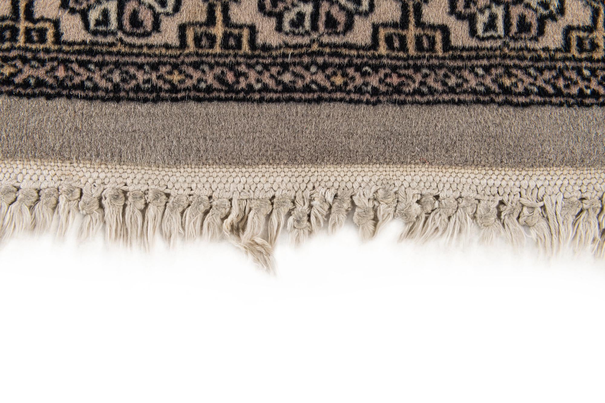4' x 6' 4 Hand Knotted Bokhara Wool Rug
