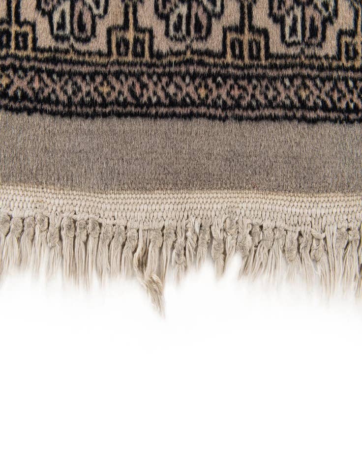 Detail image of 4' x 6' 4  Hand Knotted Bokhara Wool Rug