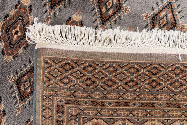 4' 6 x 6' 11 Hand Knotted Bokhara Oriental Wool Rug