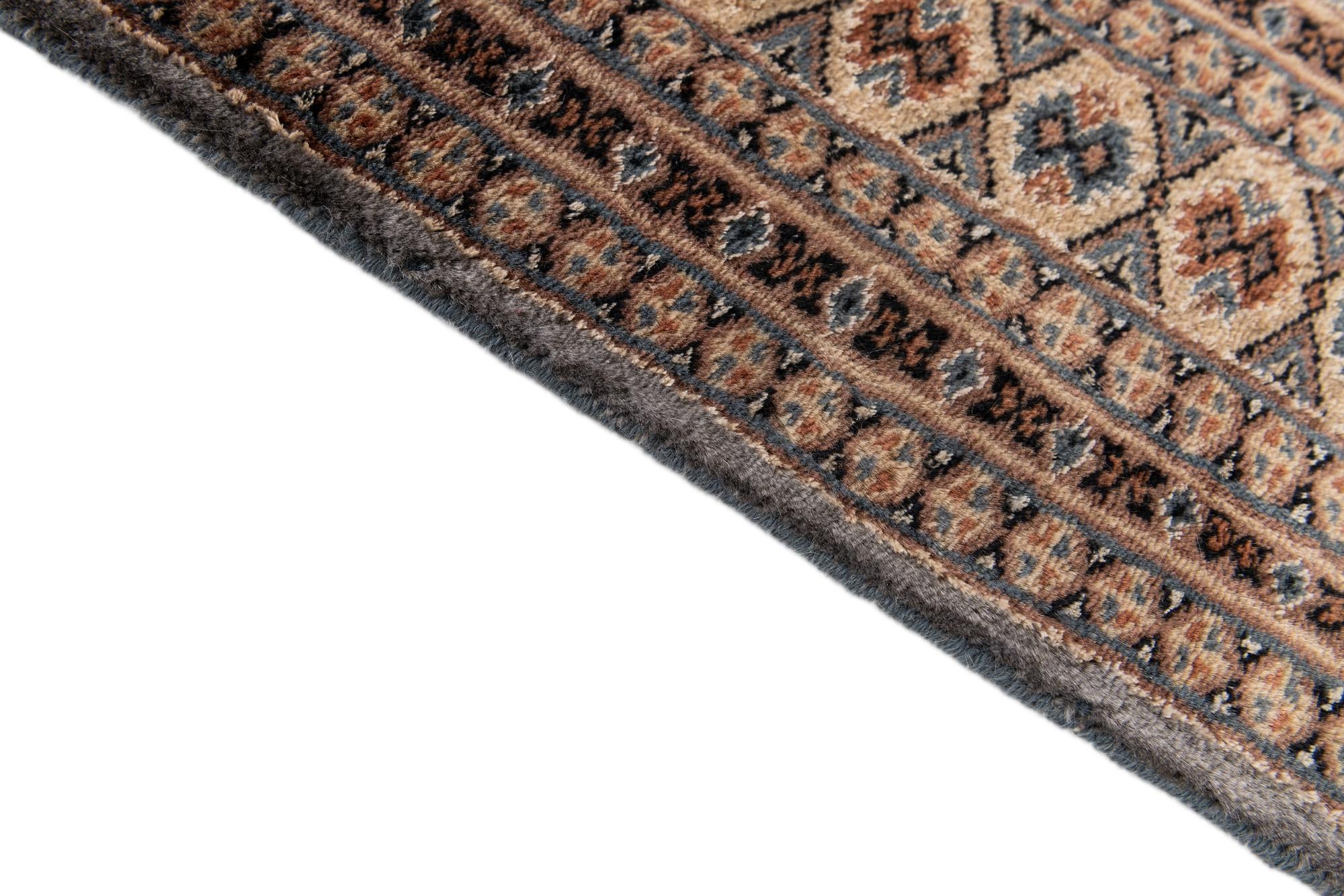 4' 6 x 6' 11 Hand Knotted Bokhara Oriental Wool Rug
