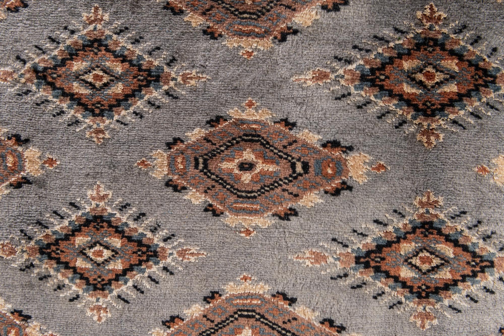 4' 6 x 6' 11 Hand Knotted Bokhara Oriental Wool Rug