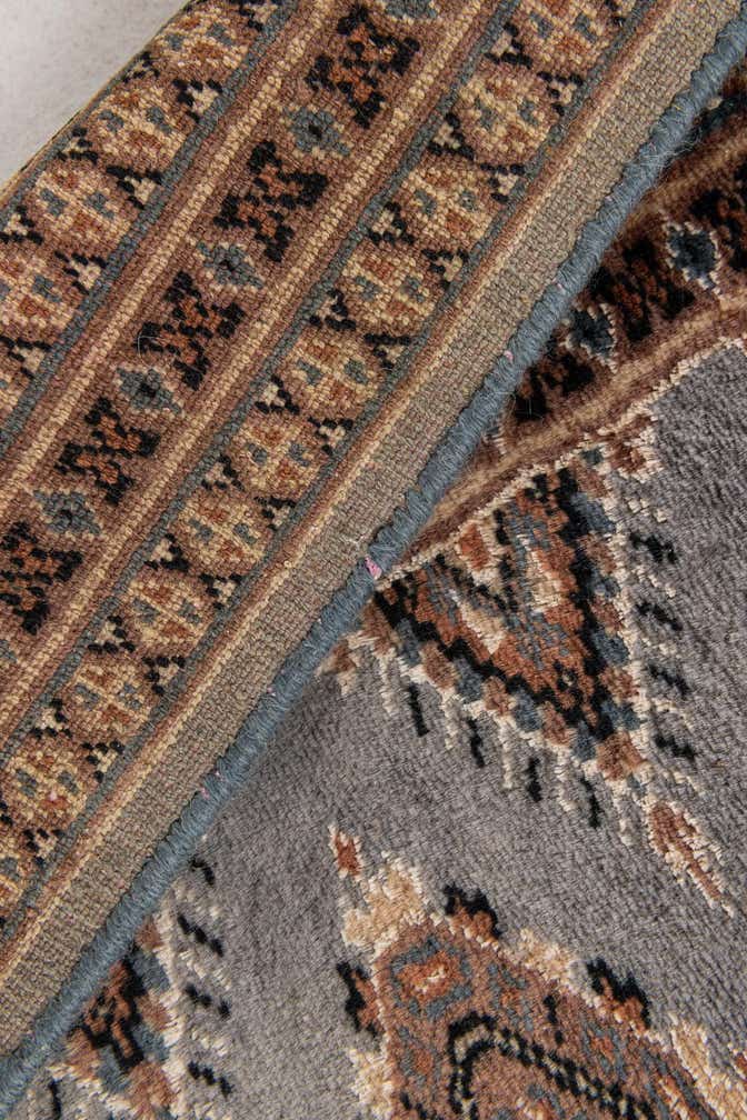 4' 6 x 6' 11 Hand Knotted Bokhara Oriental Wool Rug