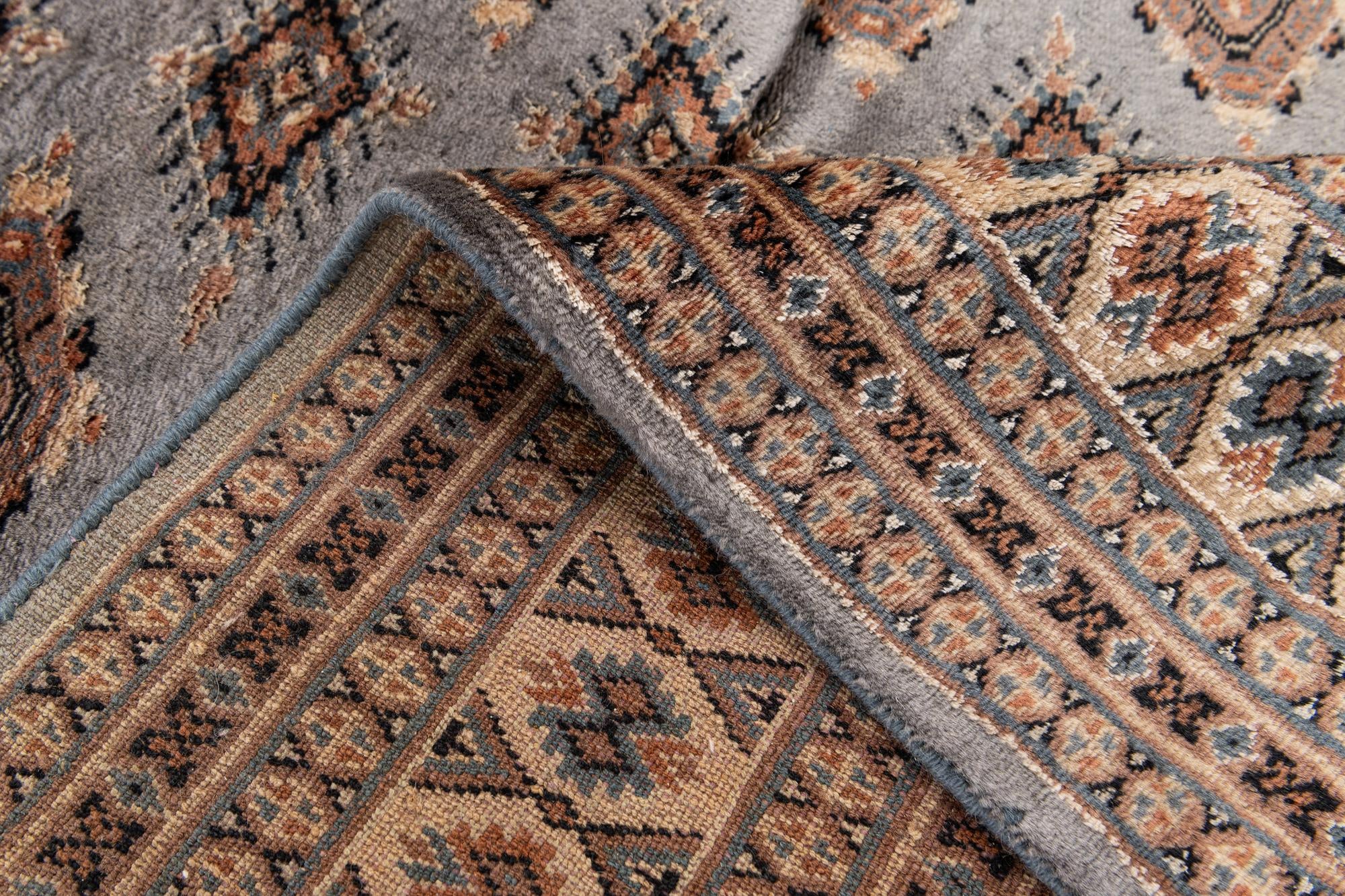 4' 6 x 6' 11 Hand Knotted Bokhara Oriental Wool Rug