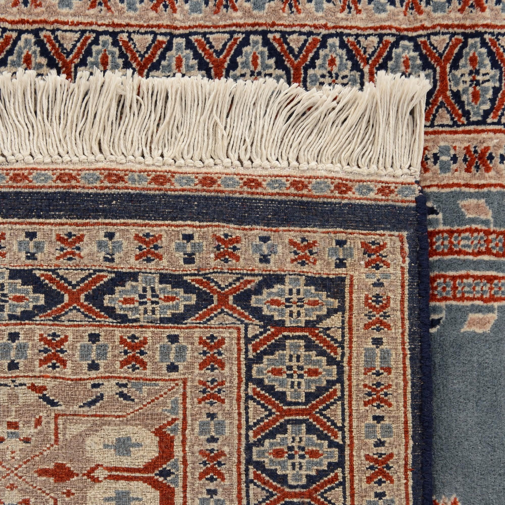 Detail image 12 of 12: 2' 8 x 4' 7 Hand Knotted Bokhara Oriental Wool Rug