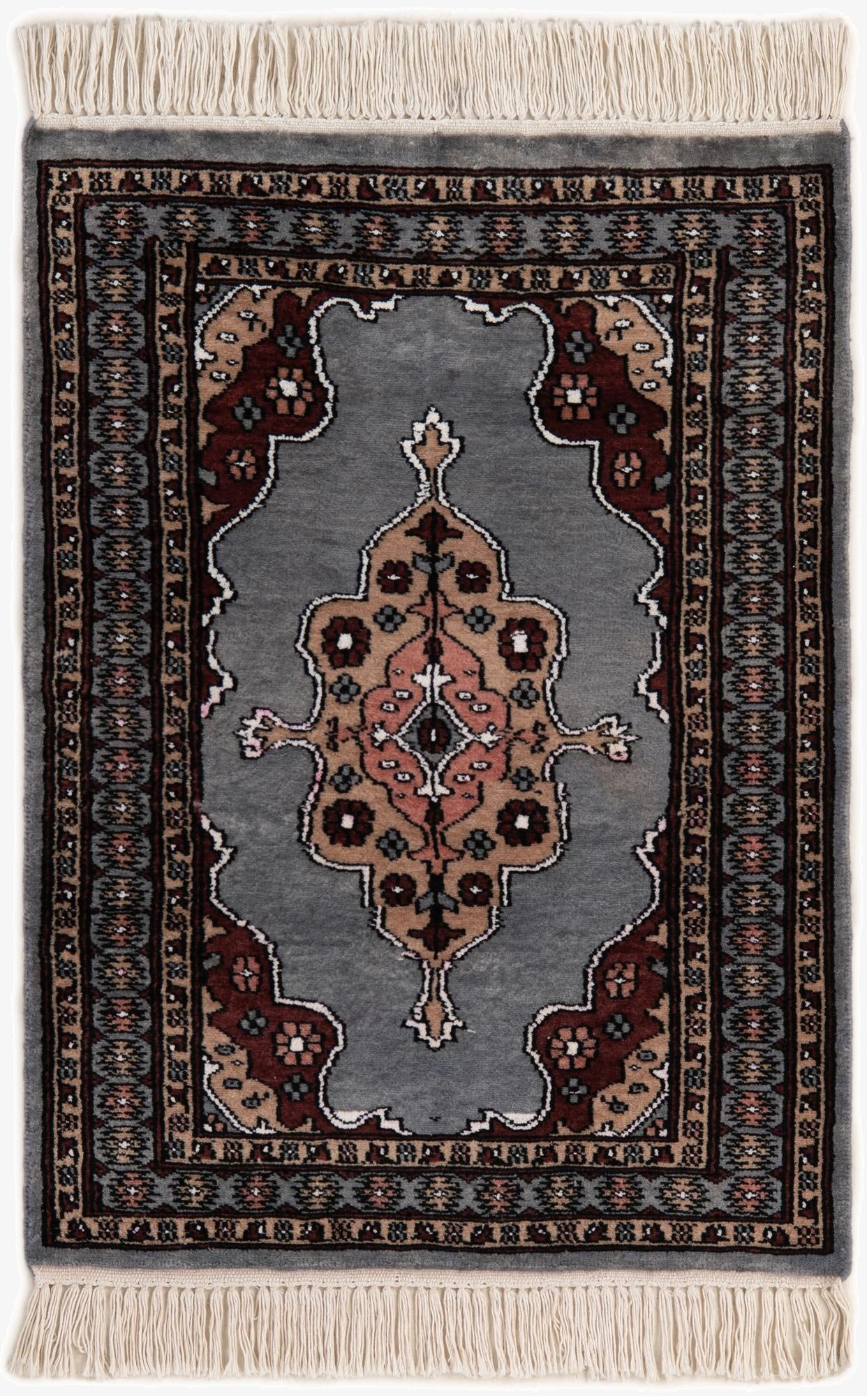 2' 2 x 2' 11  Hand Knotted Bokhara Oriental Rug