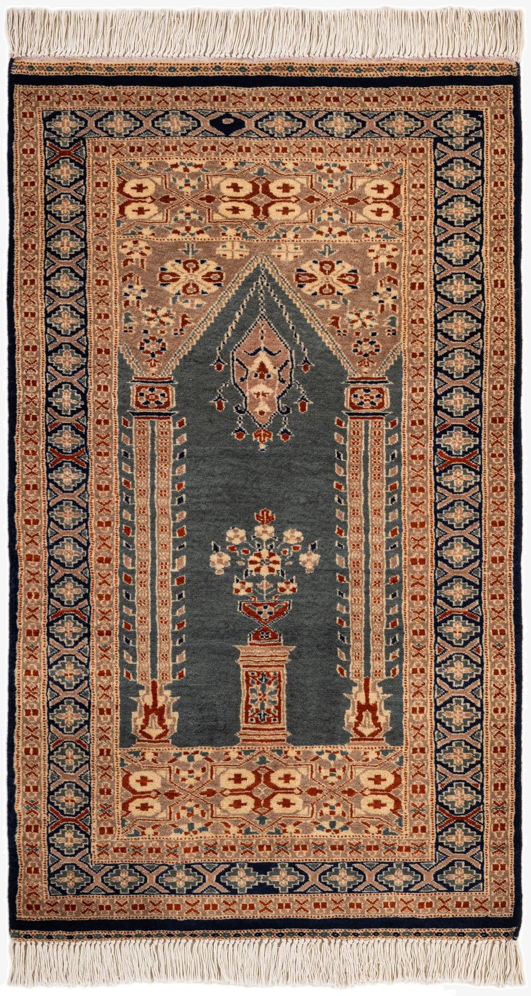 2' 8 x 4' 5  Hand Knotted Bokhara Oriental Wool Rug