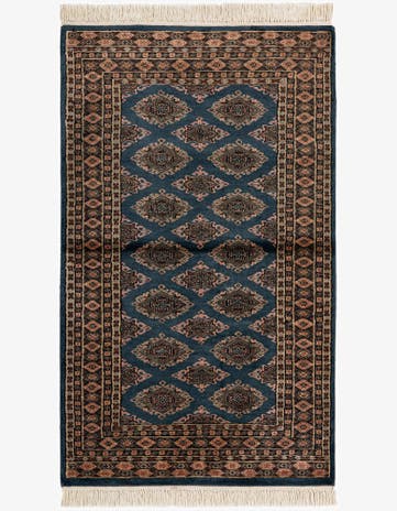 3' x 5' 2 Hand Knotted Bokhara Oriental Rug