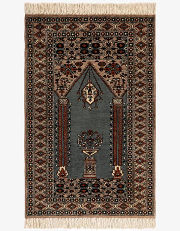 2' 8 x 4' Hand Knotted Bokhara Oriental Wool Rug