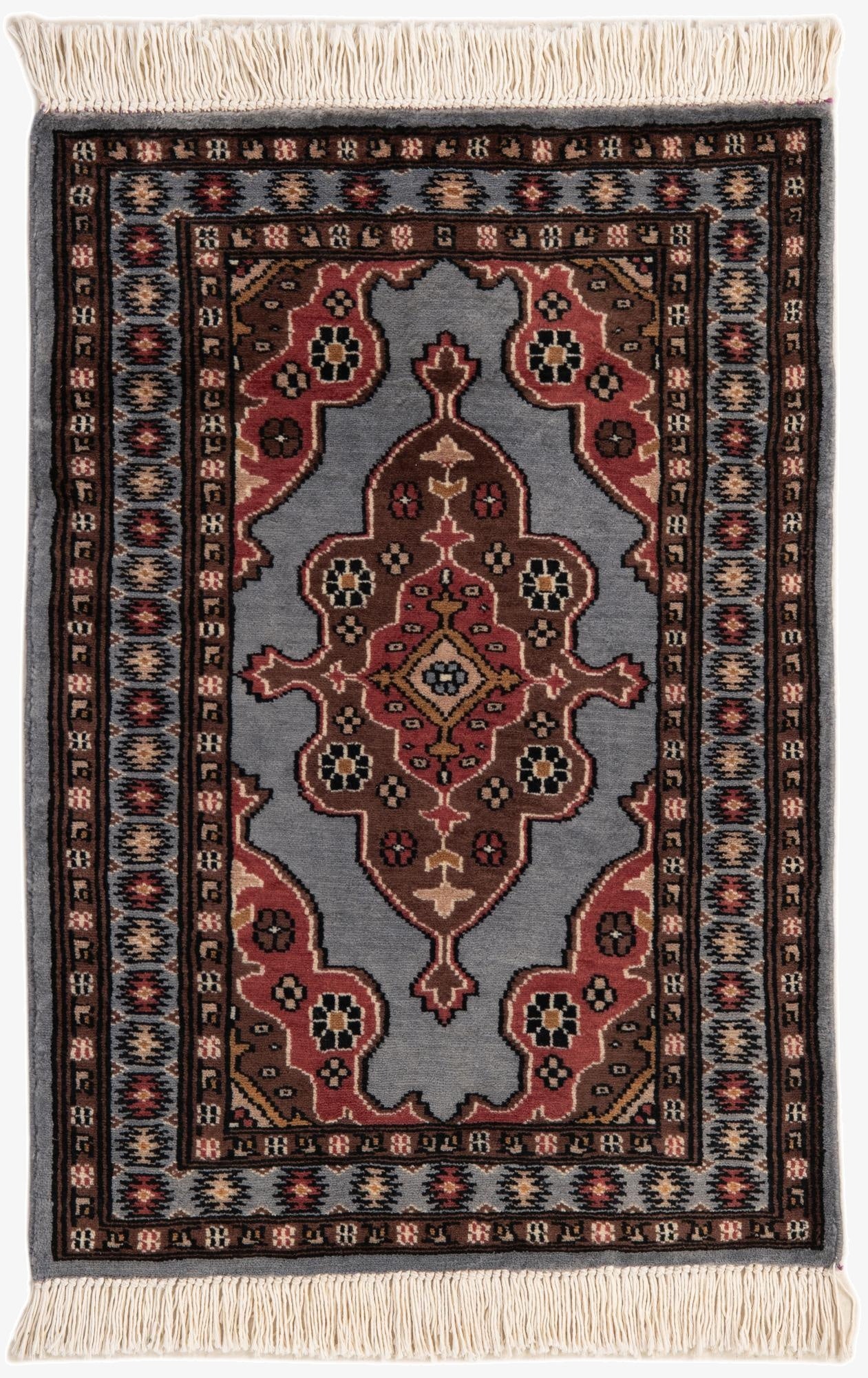 2' 2 x 3' 1  Hand Knotted Bokhara Oriental Wool Rug