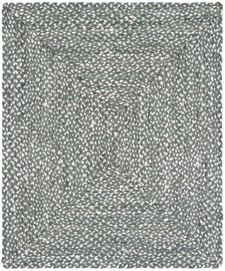 4' 1 x 5' Handmade Braided Chindi Rug