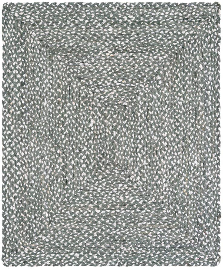 Detail image of 4' 1 x 5' Handmade Braided Chindi Rug