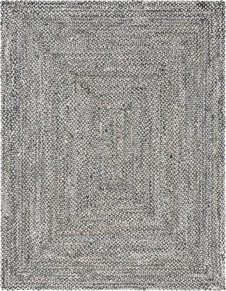 Detail image of 9' x 12'  Hand Braided Chindi Rug
