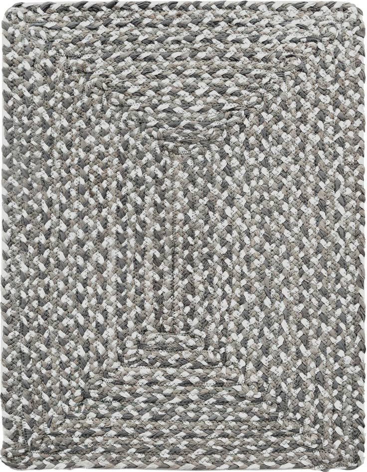 Detail image of 2' x 3' 1 Handmade Braided Chindi Rug