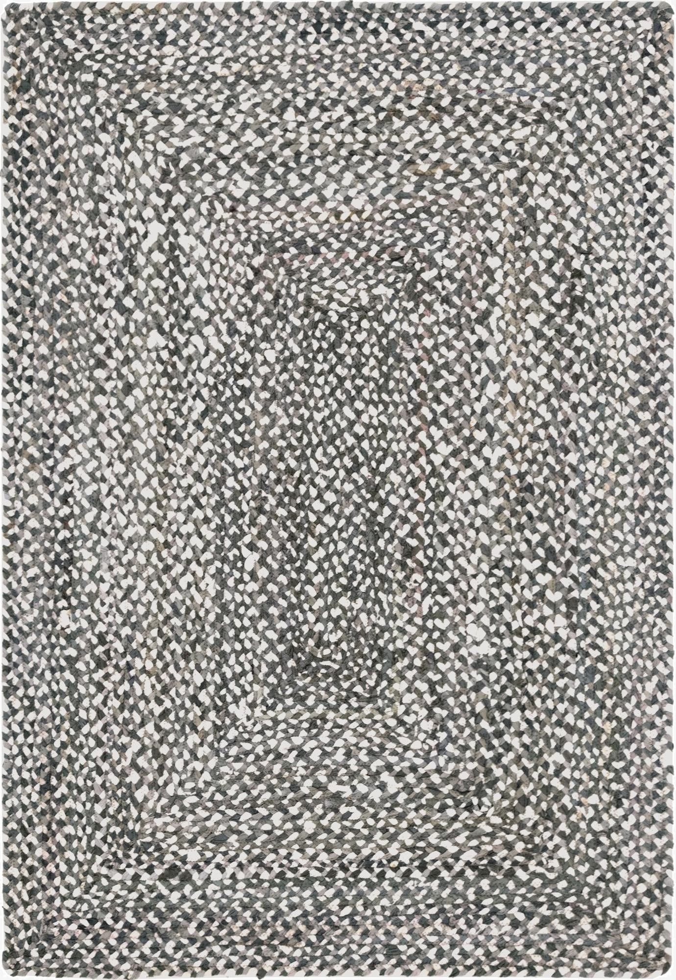 Primary image 4' 1 x 6' 1  Hand Braided Chindi Rug