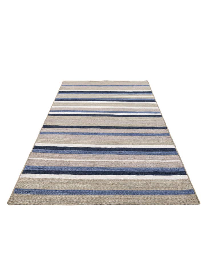 Detail image of 5' 2 x 8' 4 Handmade Braided Jute Rug