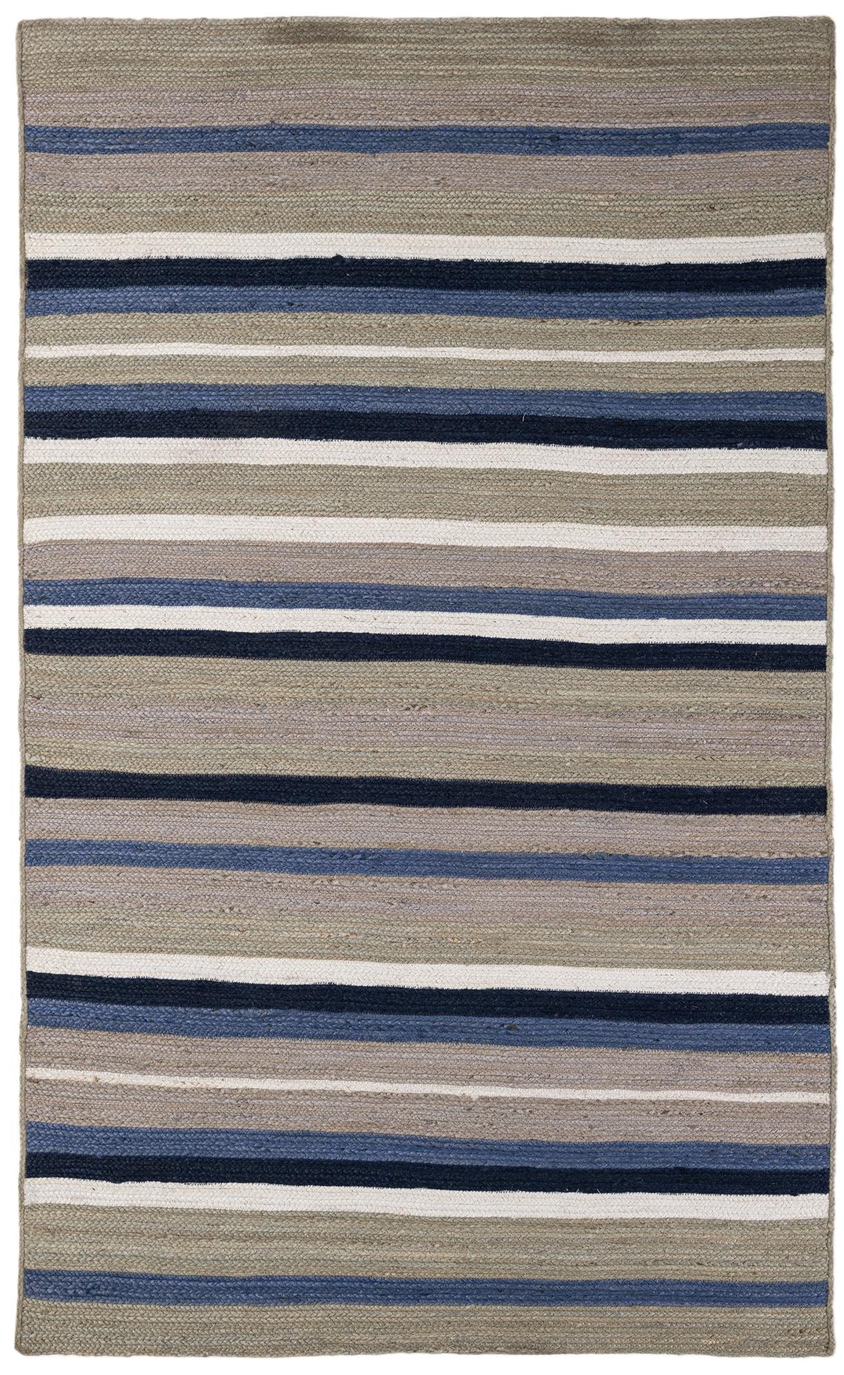 5' 2 x 8' 4  Hand Braided Jute Rug