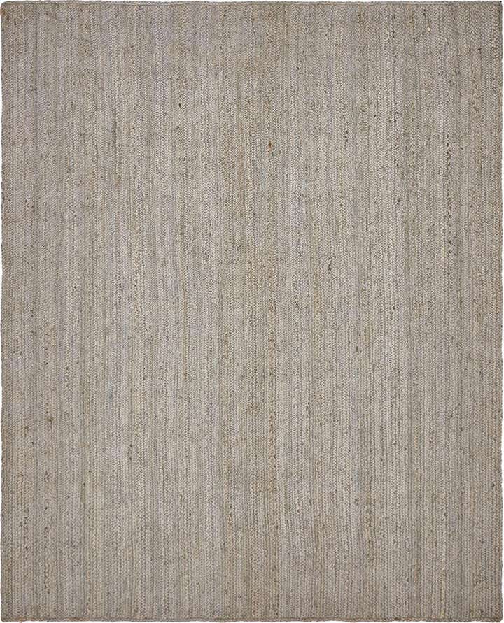 245cm x 305cm Handmade Braided Jute Rug