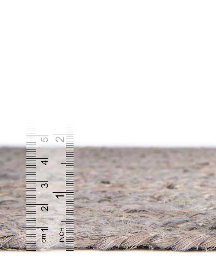 6' 1 x 9' Handmade Braided Jute Rug