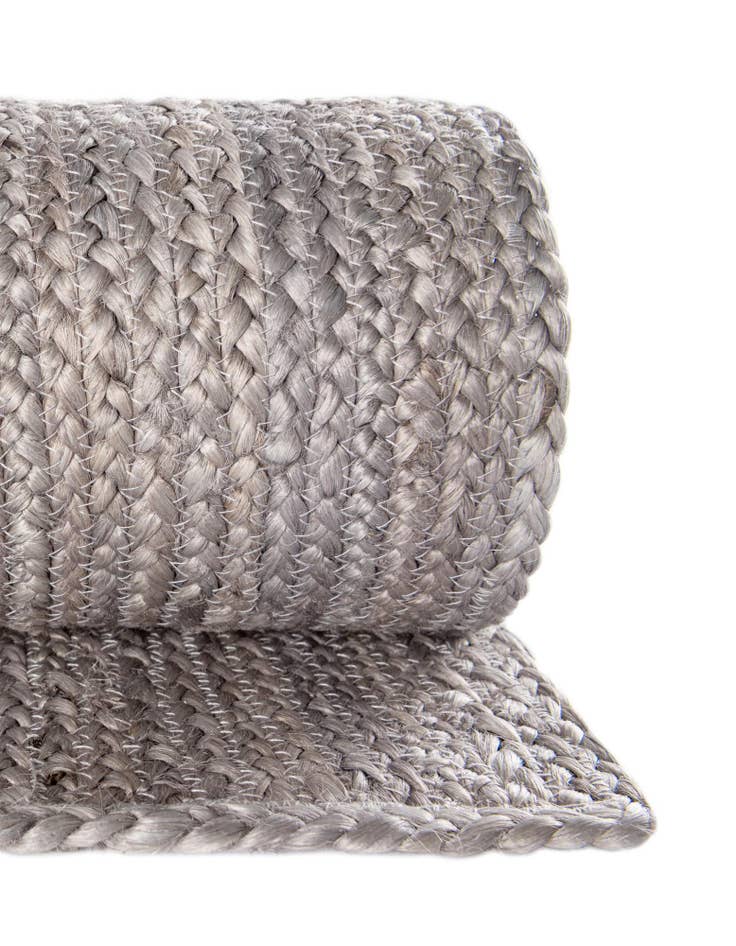 Detail image of 3' 3 x 5' 1 Handmade Braided Jute Rug