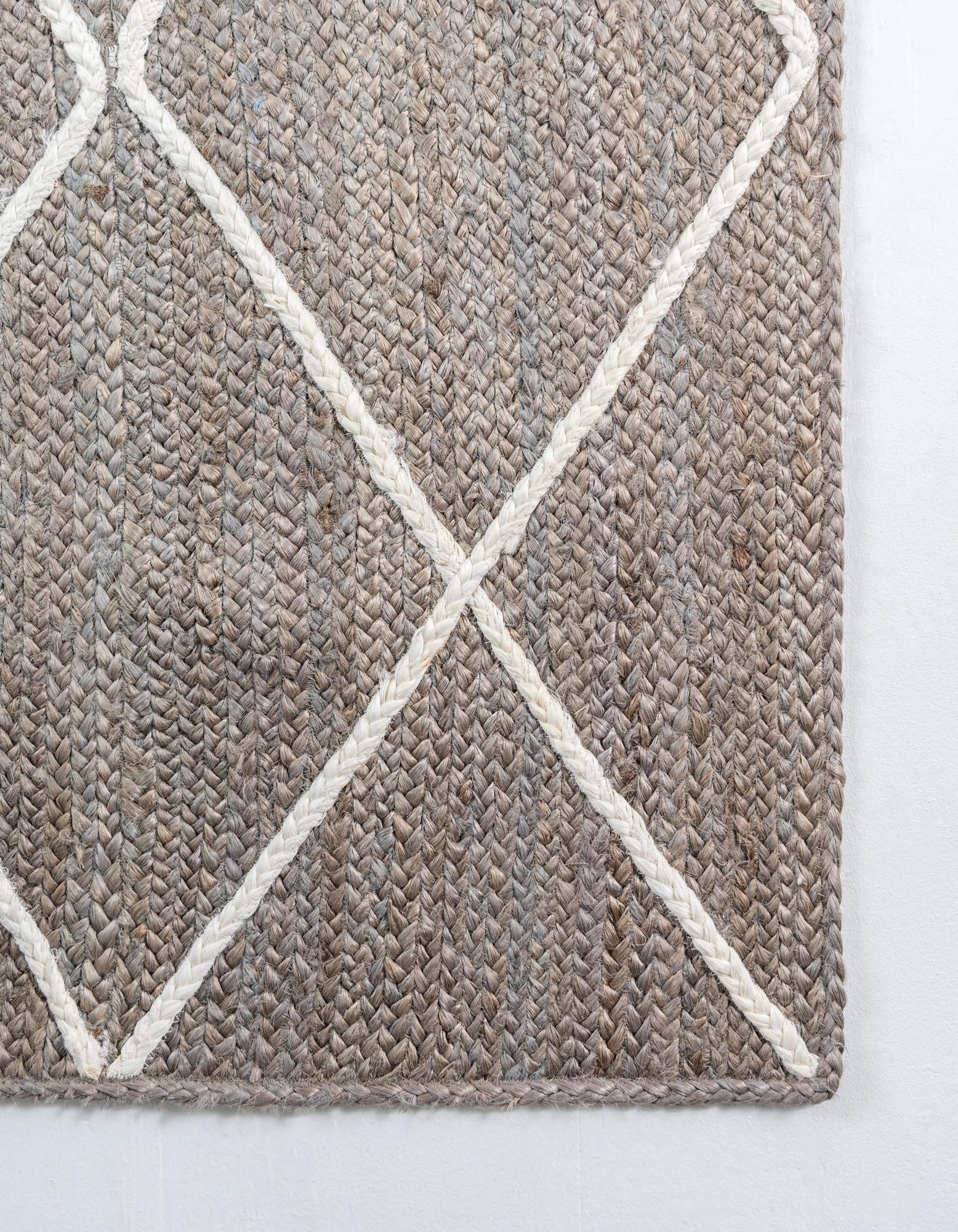 3' 3 x 5' 1 Handmade Braided Jute Rug
