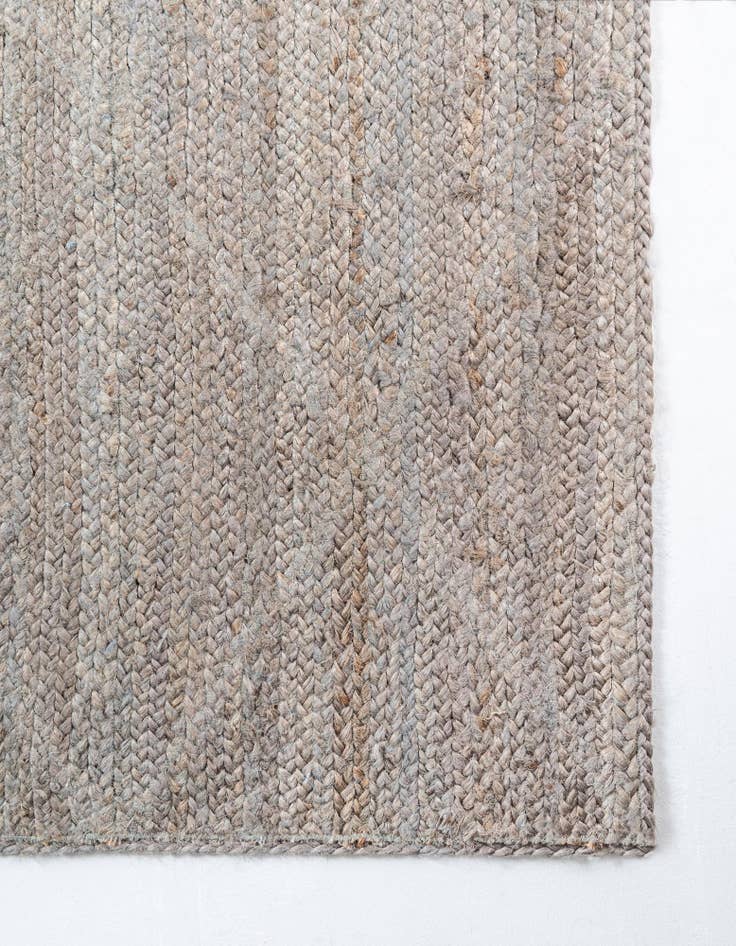 Detail image of 8' x 10'  Hand Braided Jute Rug